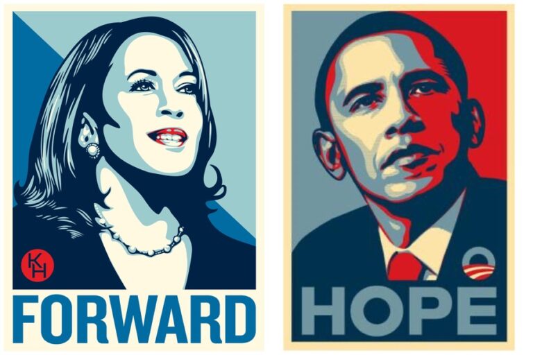 Artist behind iconic Obama image looks ‘Forward’ to Harris