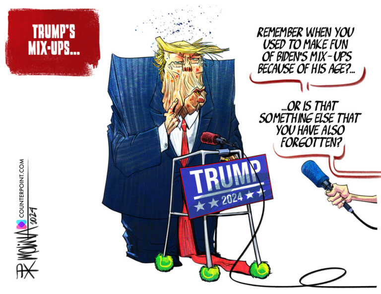 Cartoon: Trump's mix-ups