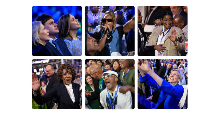 Celebrities and Notable Faces in the Crowd at the Democratic Convention