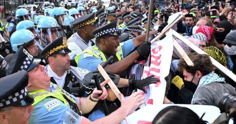 DNC protest ends with arrests after demonstrators refuse to disperse