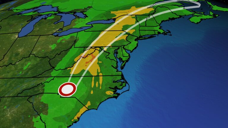 Debby Inland Flood, Wind Threats Target Northeast