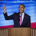 Hakeem Jeffries brings the joy to the DNC with his trademark flair