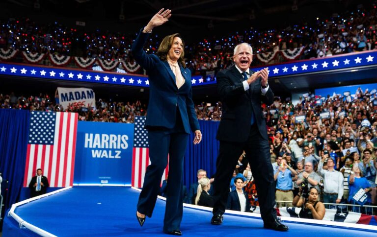 Harris and Walz Kick Off Their Sprint to the White House With a Celebration of Philadelphia Freedom