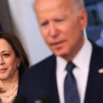 Harris softens Biden’s dark warnings about the state of democracy for a more ‘joyful’ message