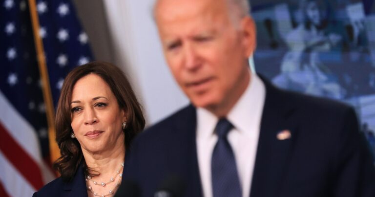 Harris softens Biden’s dark warnings about the state of democracy for a more ‘joyful’ message