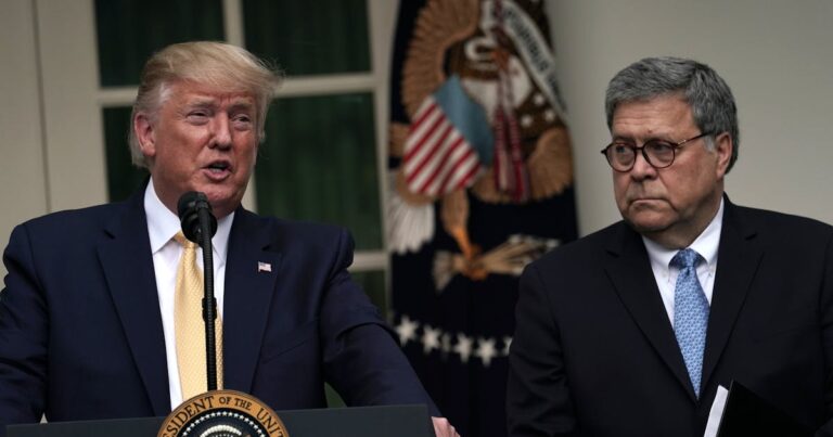 How Bill Barr Killed Secret Probe on Whether Egypt Paid Trump Millions