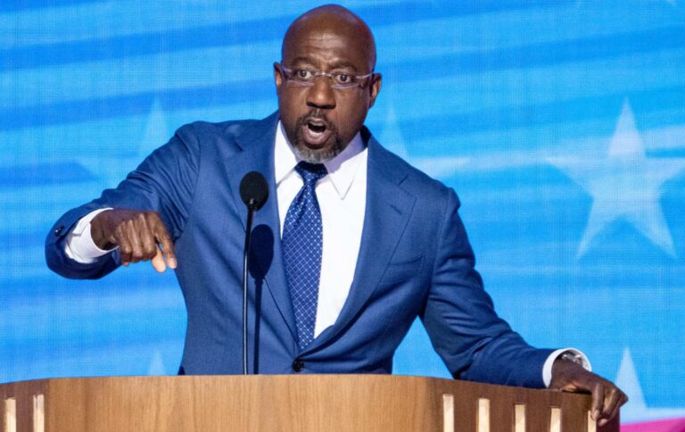 Raphael Warnock Lights Up the Convention With a Preacher’s Fire