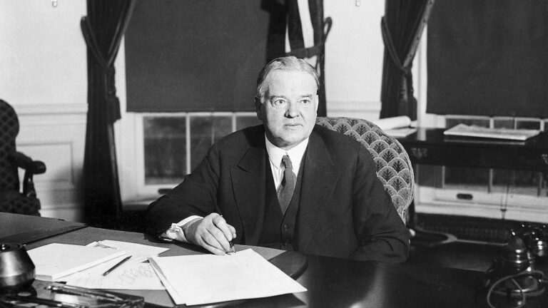 Through Herbert Hoovers four years in office, the Great Depression plagued the country, but his humanitarian efforts are still remembered